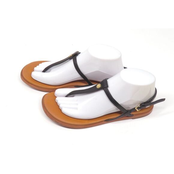 Cole Haan Flora Black Leather Adjustable Toe Sandals Slingback Women 7 - Picture 5 of 9